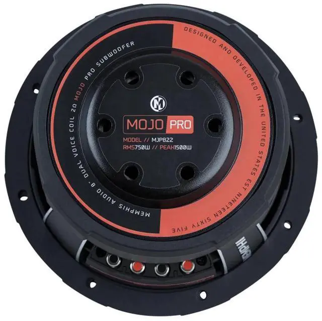 Alt view image 3 of 5 - Memphis Audio MJP844 8" MOJO Pro Series DVC Subwoofer