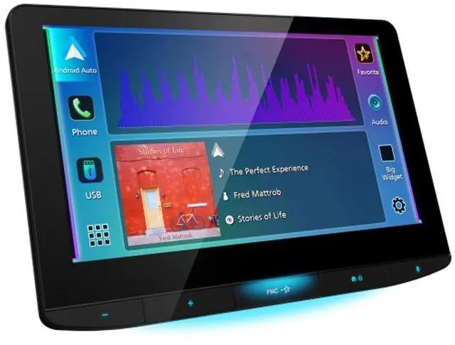 Alt view image 5 of 5 - JVC KW-Z1001W 10.1" HD Floating Digital Media Receiver (does not play discs) (KWZ1001W)