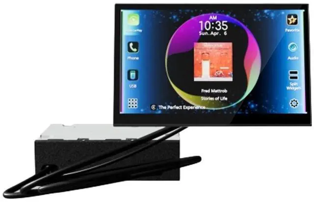 Alt view image 2 of 5 - JVC KW-Z800AW HD Direct Replacement Digital Multimedia Receiver with 8" Touchscreen Display