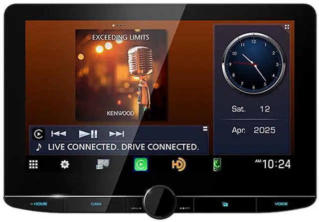 Alt view image 3 of 5 - Kenwood eXcelon DAX1050XR HD Direct Replacement Digital Multimedia Receiver with 10.1" Floating Touchscreen Display