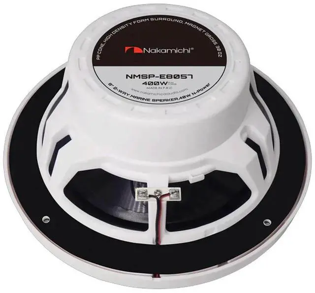 Alt view image 2 of 2 - Nakamichi NMSP-E8057 8" 2-Way Marine Speakers - Pair (NMSPE8057)