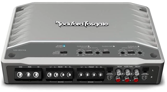 Alt view image 2 of 5 - Rockford Fosgate M2-300X4 Marine 300 Watt 4-Channel Element Ready - Amplifier