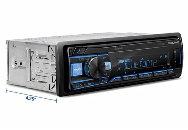 Alt view image 5 of 5 - Alpine UTE-63BT Single-DIN Digital Media Receiver