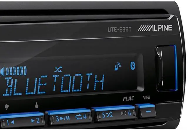 Alt view image 4 of 5 - Alpine UTE-63BT Single-DIN Digital Media Receiver