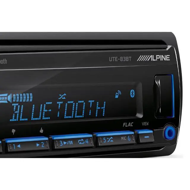 Alt view image 4 of 5 - Alpine UTE-83BT Single-DIN Digital Media Receiver