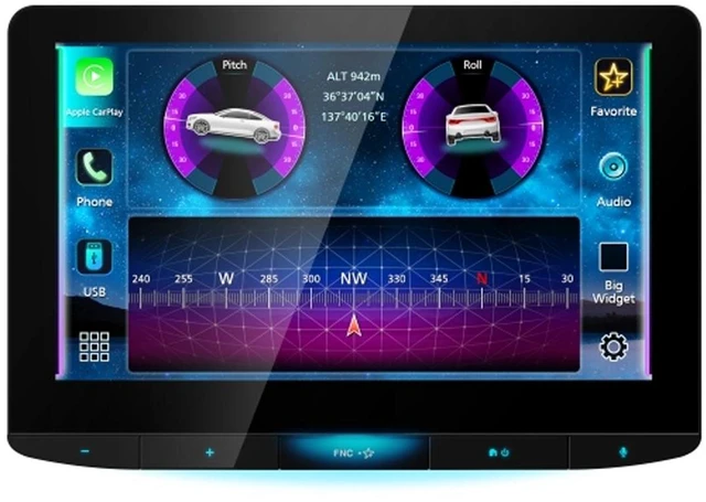 Alt view image 3 of 5 - JVC KW-Z1000AW 10.1" HD Floating Digital Multimedia Receiver - 2025