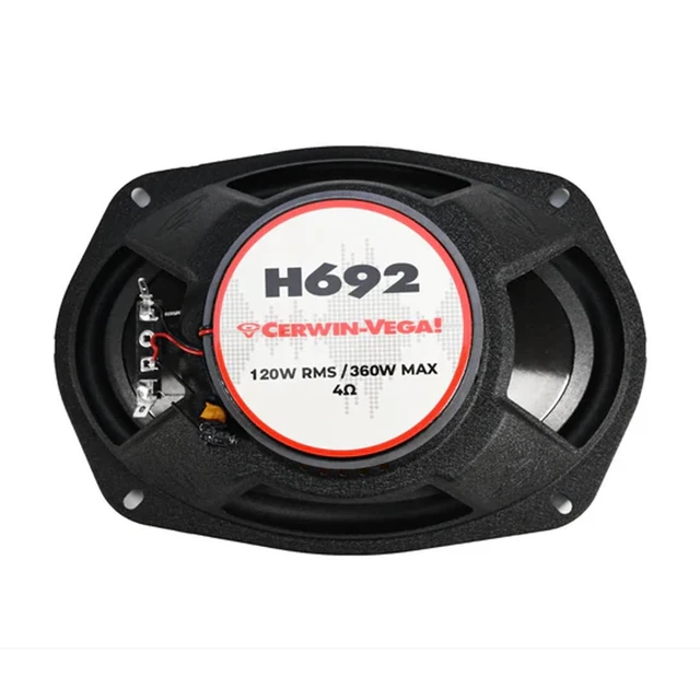 Alt view image 6 of 6 - Cerwin Vega H692 HED Series 6" x 9" 2-Way Coaxial Car Speakers - Pair