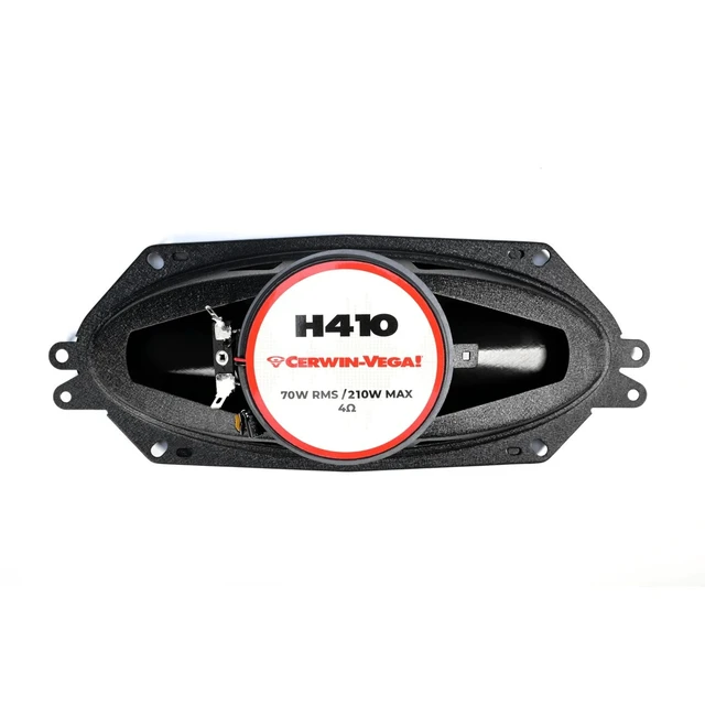 Alt view image 6 of 6 - Cerwin Vega H410 HED Series 4" x 10" 2-Way Coaxial Car Speakers - Pair