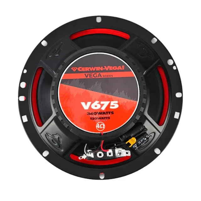 Alt view image 5 of 6 - Cerwin Vega V675 VEGA Series 6.75" 2-Way Coaxial Car Speakers - Pair