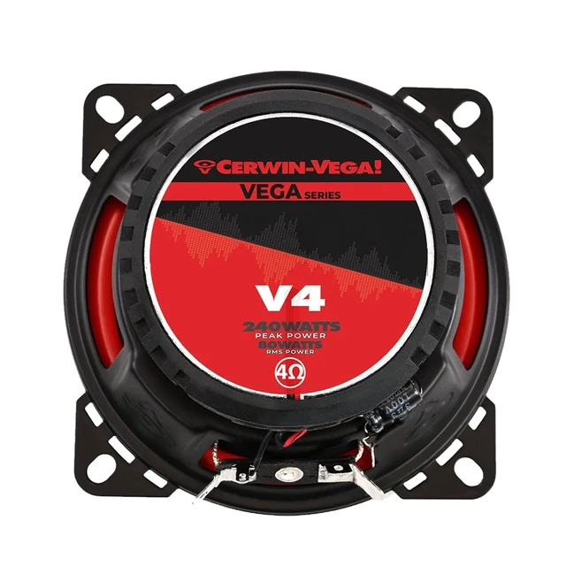 Alt view image 5 of 6 - Cerwin Vega V4 VEGA Series 4" 2-Way Coaxial Car Speakers - Pair