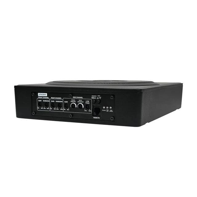 Alt view image 6 of 7 - Cerwin Vega VPAS841 8" Powered Slim Subwoofer Enclosure with 4-Channel Speaker Output