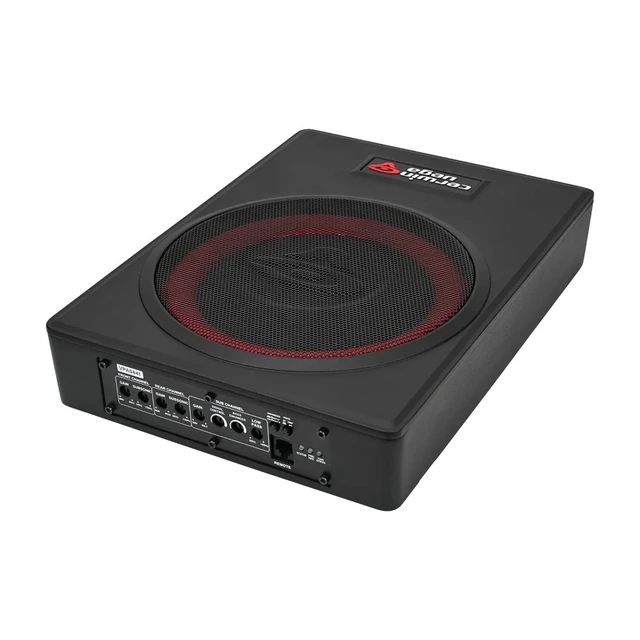 Alt view image 5 of 7 - Cerwin Vega VPAS841 8" Powered Slim Subwoofer Enclosure with 4-Channel Speaker Output