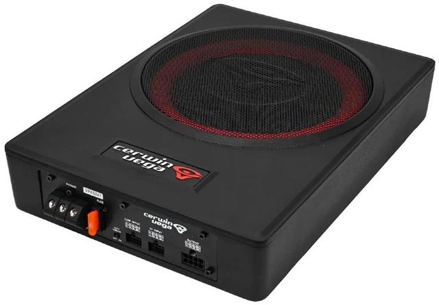 Main image of Cerwin Vega VPAS841 8" Powered Slim Subwoofer Enclosure with 4-Channel Speaker Output