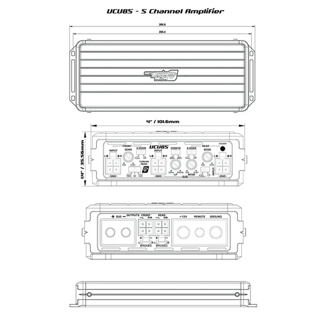 Alt view image 2 of 2 - Cerwin Vega VCU85 VEGA Series 5-Channel Full Range Class D Amplifier (VCU85)