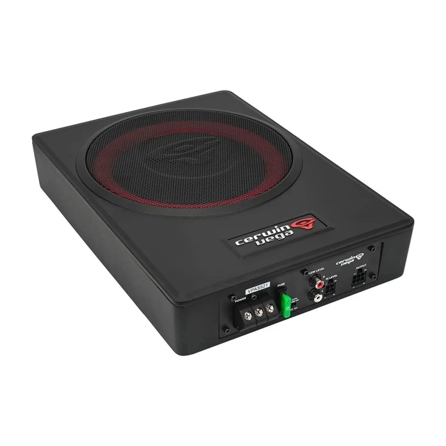 Alt view image 3 of 7 - Cerwin Vega VPAS821 8" Powered Slim Subwoofer Enclosure with 2-Channel Speaker Output