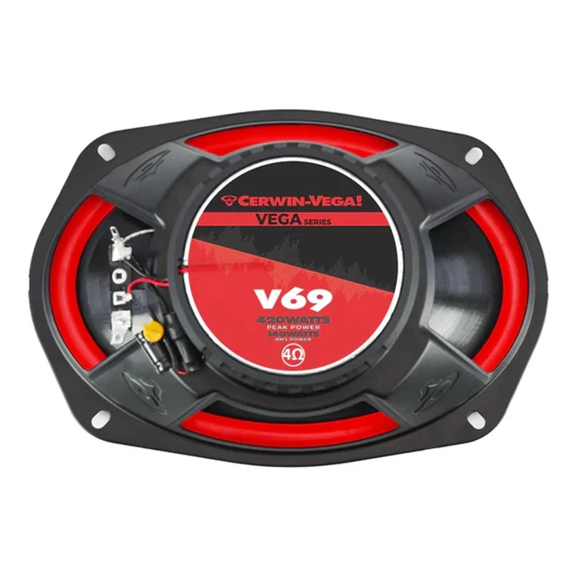 Alt view image 6 of 7 - Cerwin Vega V69 VEGA Series 6" x 9" 2-Way Coaxial Car Speakers - Pair
