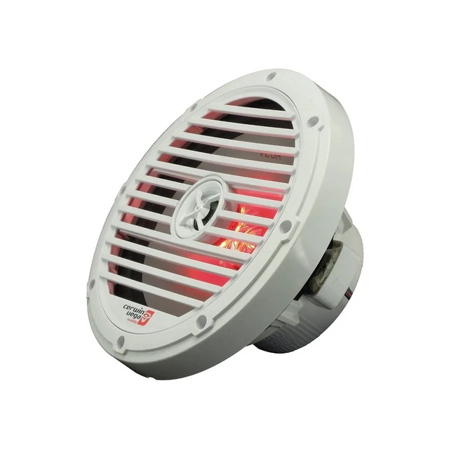 Alt view image 2 of 3 - Cerwin Vega VM8 8" 2-Way Marine Coaxial Speakers with RGB Lighting - White - Pair