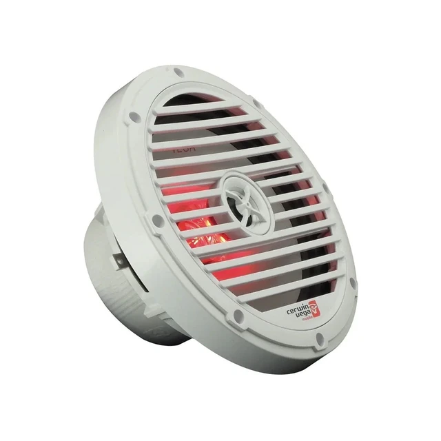 Alt view image 3 of 3 - Cerwin Vega VM8 8" 2-Way Marine Coaxial Speakers with RGB Lighting - White - Pair