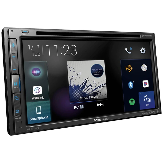 Alt view image 2 of 5 - Pioneer AVH-2550NEX Double-Din 6.8" Built-in Bluetooth Multimedia DVD Receiver