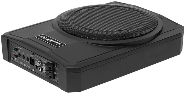 Alt view image 2 of 4 - Boss Audio SLIM10 Elite 10" Low Profile Amplified Car Subwoofer Enclosure