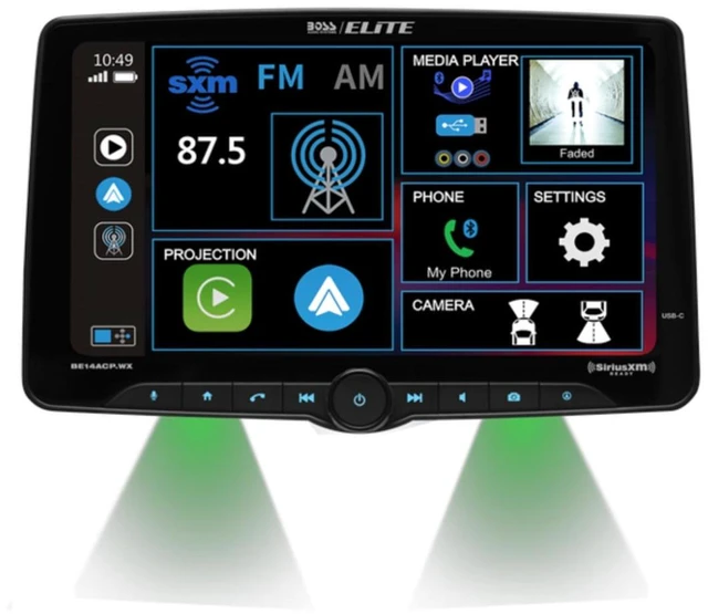 Alt view image 4 of 7 - Boss Audio BE14ACP.WXC Digital Multimedia Car Receiver and Backup Camera