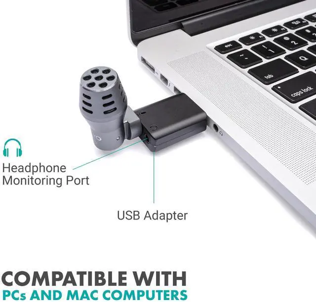 Alt view image 2 of 7 - Movo DOM2-USB Mini Omnidirectional USB Computer Microphone for PC and Mac