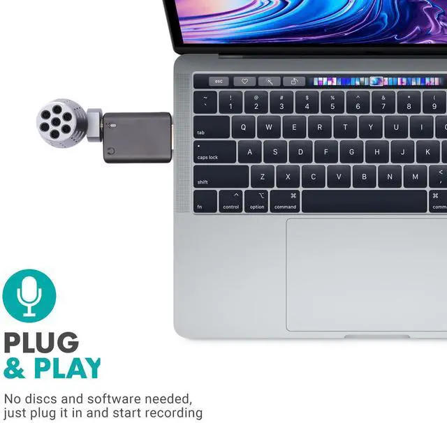 Alt view image 4 of 7 - Movo DOM2-USB Mini Omnidirectional USB Computer Microphone for PC and Mac