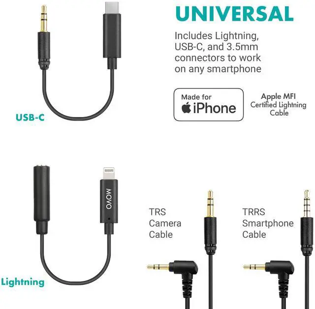 Alt view image 6 of 6 - Movo iVlogger-PRO Vlogging Kit for iPhone/Android - YouTube Starter Kit for Content Creators - Accessories: Phone Tripod, Phone Mount, RGB Light and VXR10 Shotgun Mic