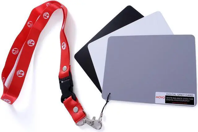 Main image of Movo Photo Color/White Balance Card Set for Digital Photography (Index card sized, 5 X 4")