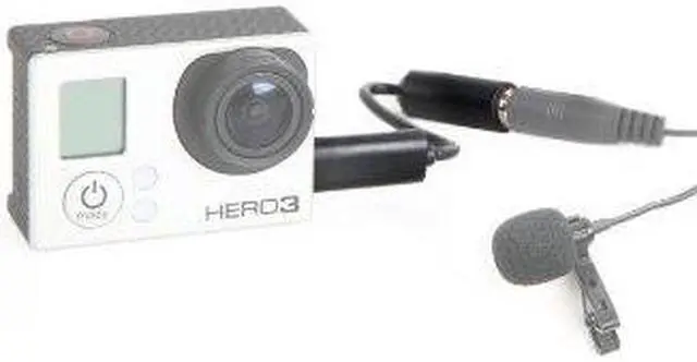 Alt view image 3 of 4 - Movo GMA100 3.5mm Female Microphone Adapter Cable to fit the GoPro HERO3, HERO3+ & HERO4 Black, White & Silver Editions
