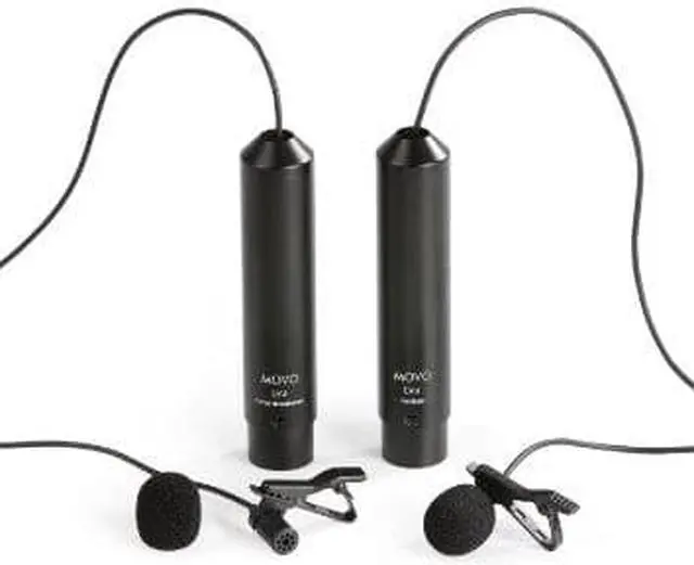 Alt view image 2 of 7 - Movo LV4 Dual XLR Lavalier Interview Kit with Omnidirectional and Cardioid Microphones, Lapel Clips and Windscreens