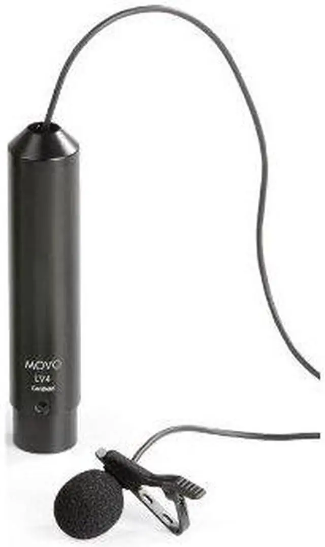 Alt view image 2 of 3 - Movo LV4-C XLR Phantom Power Lavalier Cardioid Microphone, with Lapel Clip and Windscreen