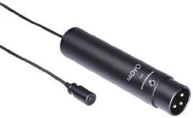Alt view image 4 of 5 - Movo LV4-O XLR Phantom Power Lavalier Omnidirectional Microphone, with Lapel Clip and Windscreen
