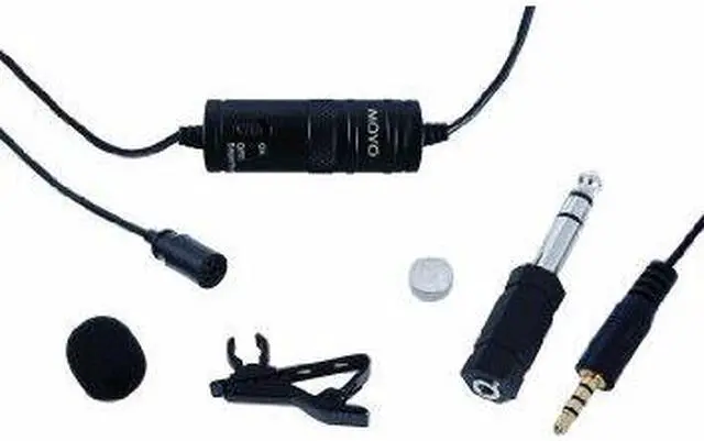 Alt view image 4 of 4 - Movo Lavalier Omnidirectional Condenser Microphone with 20' Cable for Canon VIXIA HF R500 & EOS 1D, 5D, 5DS, 6D, 7D, 60D, 70D, Digital Rebel T6i, T5i, T4i, T3i, T2i DSLR Cameras