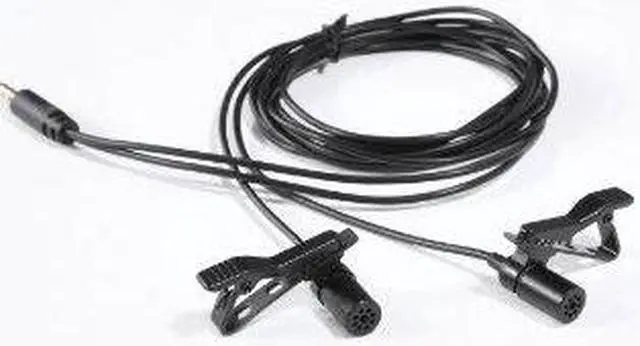 Alt view image 6 of 6 - Movo PM20 Dual-Headed Lavalier Lapel Clip-on Omnidirectional Condenser Microphone (for Dual Mono or Stereo Recording) for Apple iPhone, iPad, iPod Touch, Android and Windows Smartphones