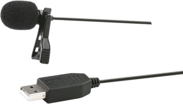 USB 20-foot Cord Clip On Lavalier Microphone for PC & Mac | M1 | Movo