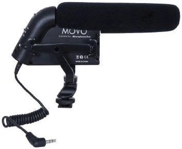 Main image of Movo VXR5000-PRO HD Condenser Prosumer Video Microphone for DSLR Video Cameras with High Pass Filter & Audio Level Control (Aluminum Body)