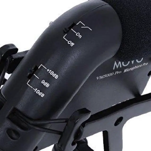 Alt view image 2 of 4 - Movo VXR5000-PRO HD Condenser Prosumer Video Microphone for DSLR Video Cameras with High Pass Filter & Audio Level Control (Aluminum Body)
