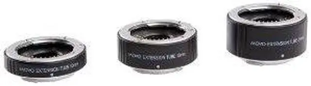 Alt view image 3 of 4 - Movo Photo AF Macro Extension Tube Set for Pentax Q Mirrorless Camera System with 10mm, 16mm & 21mm Tubes (Metal Mount)