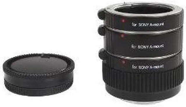 Alt view image 5 of 5 - Movo Photo AF Macro Extension Tube Set for Sony Alpha DSLR Camera with 12mm, 20mm & 36mm Tubes (Metal Mount)