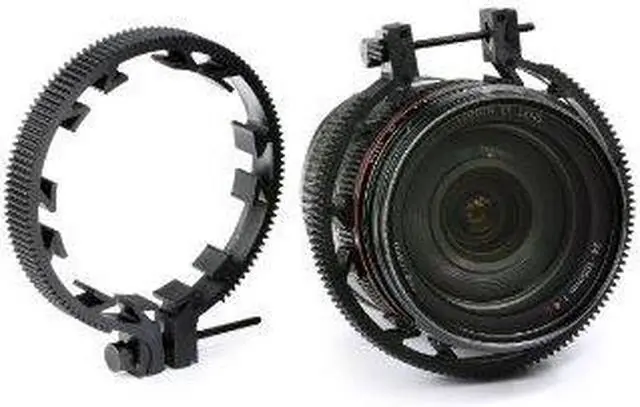 Alt view image 2 of 3 - Movo FR3 Adjustable 3-Piece Follow Focus Ring Gear Set - Includes 65mm, 75mm and 85mm Lens Rings (Standard 32 pitch - 0.8 mod)