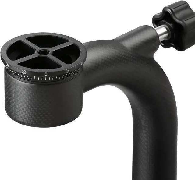 Alt view image 5 of 7 - Movo GH800 Carbon Fiber Professional Gimbal Tripod Head with Arca-Swiss Quick-Release Plate