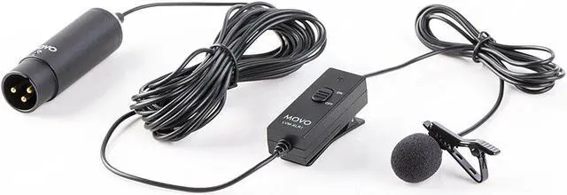 Main image of Movo LVM-XLR1 Self-Powered XLR Omnidirectional Lavalier Microphone for Mixers, Recorders, Camcorders & More