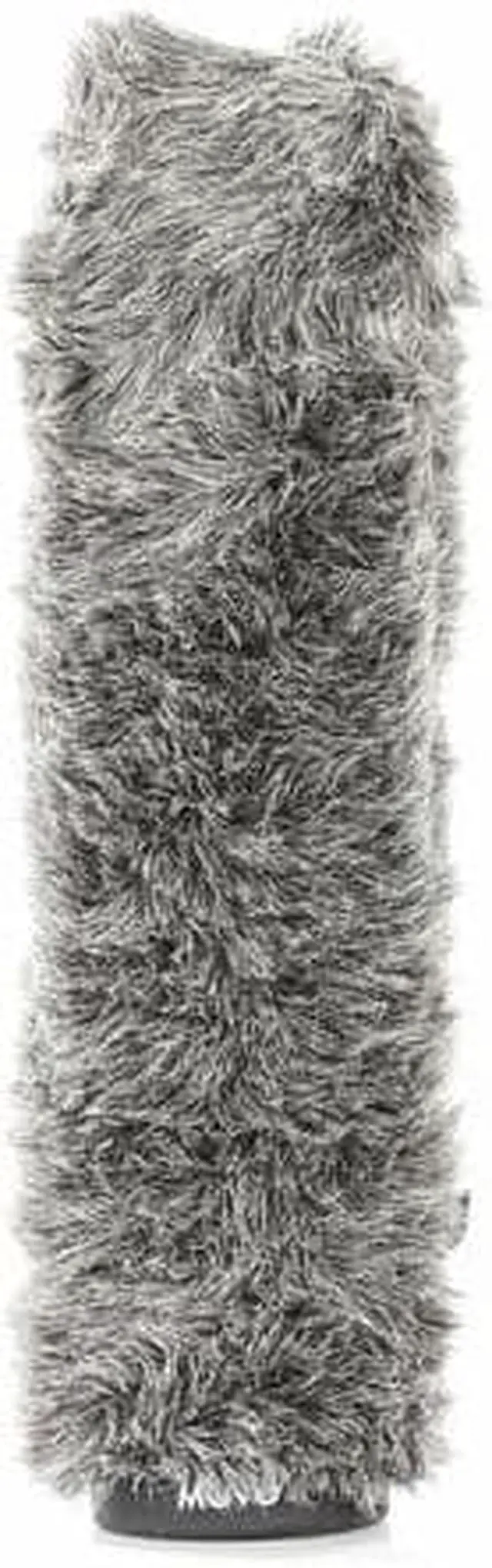 Alt view image 2 of 5 - Movo WS-G200 Furry Rigid Windscreen for Microphones 18-23mm in Diameter and up to 7.8" (20cm) Long - Dark Gray