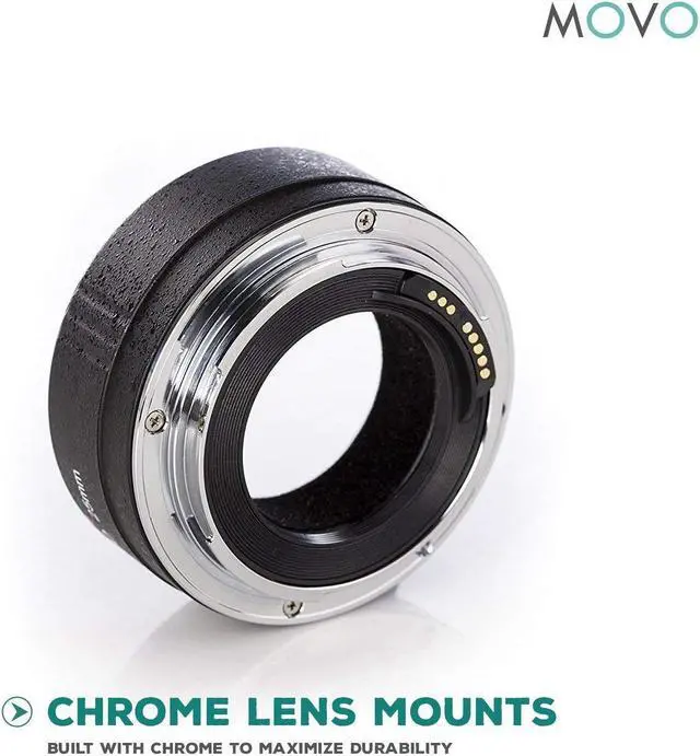 Alt view image 3 of 4 - Movo MT-N25 25mm AF Chrome Macro Extension Tube for Nikon Mount DSLR Camera/Nikkor Lens System