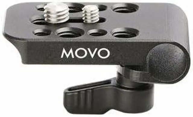 Alt view image 4 of 4 - Movo CAB1000 15mm Modular Rod Clamp Adapter - Mounts Cameras, Monitors, Recorders to Rigs with Multiple 1/4" & 3/8" Male/Female Mounting Threads (2 Pack)