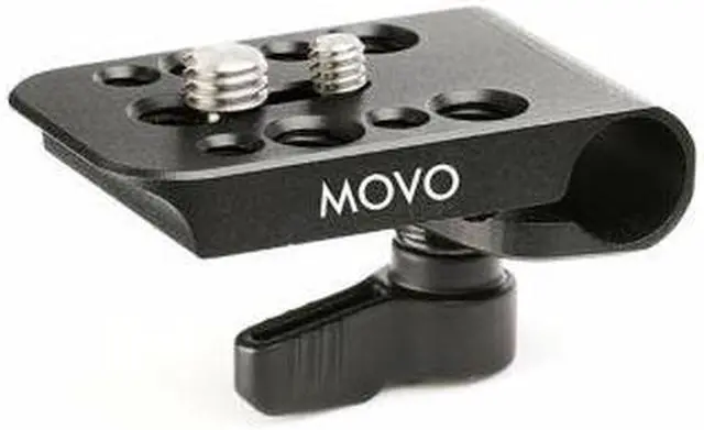 Alt view image 3 of 4 - Movo CAB1000 15mm Modular Rod Clamp Adapter - Mounts Cameras, Monitors, Recorders to Rigs with Multiple 1/4" & 3/8" Male/Female Mounting Threads (2 Pack)