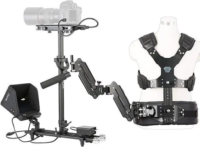 Main image of Movo X100 Ultimate Steadycam System Bundle - Includes Handheld Video Stabilizer, Vest with Dual Articulating Arm, LCD Field Monitor & Deluxe Carrying Case