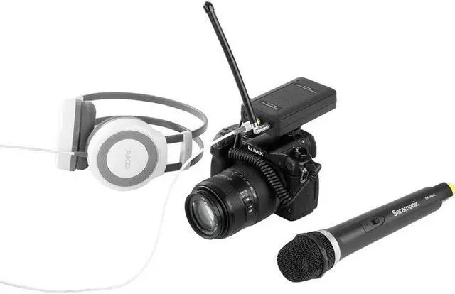Alt view image 3 of 11 - Saramonic SR-HM4C 4-Channel VHF Wireless Handheld Microphone with Integrated Transmitter Fits with the Receiver of SR-WM4C Wireless System, Real-time Monitoring, Volume Control Wheel