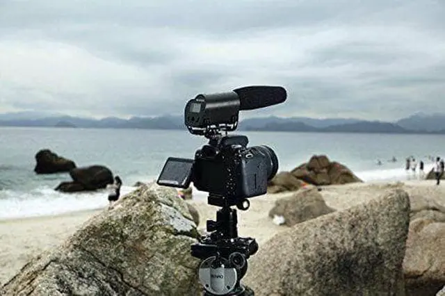 Alt view image 3 of 3 - Saramonic Vmic Recorder Video Microphone with LCD Screen (Black)